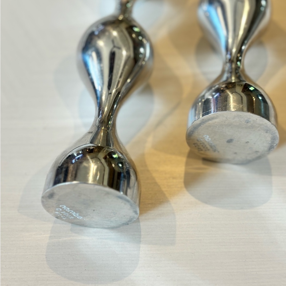 Nambe Sculptural Taper Candleholders – Set of 2 - Picture 6 of 10